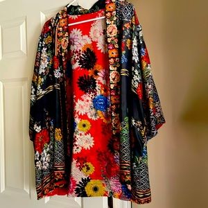 Reversible Johnny Was silk kimono